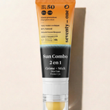 Sun Combo SPF50+ Crème Solaire + Stick 2-en-1 Visage & Lèvres