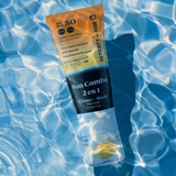 Sun Combo SPF50+ Crème Solaire + Stick 2-en-1 Visage & Lèvres