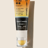 Sun Combo SPF50+ Crème Solaire + Stick 2-en-1 Visage & Lèvres